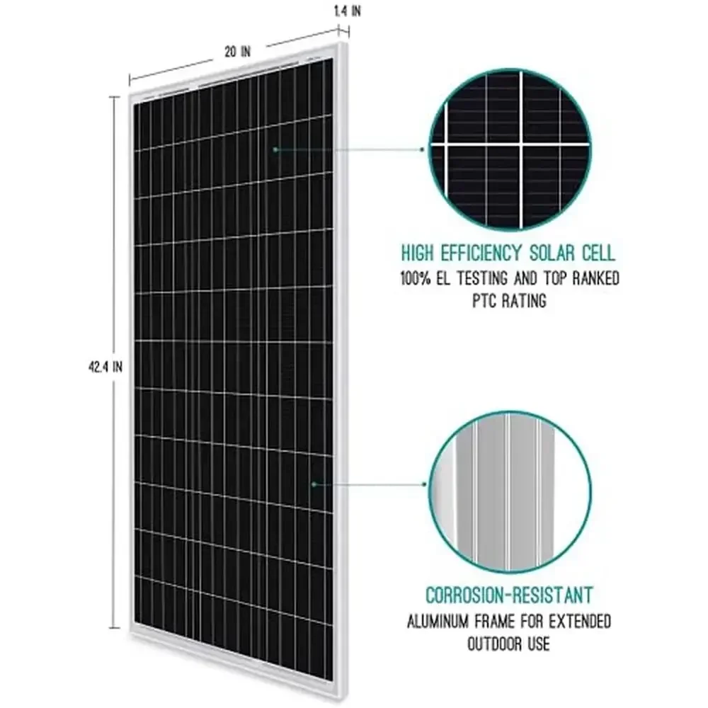 Rv Solar Kit 400W - -ソーラー RV キットオフグリッド 400W 単結晶パネル PWM