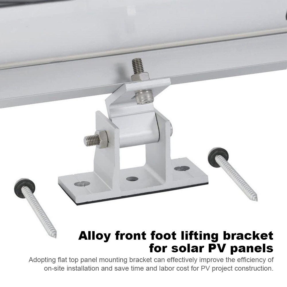 Solar Panel Tilt Mount - 2 個のアルミニウム製ソーラーパネルブラケット、傾斜脚付き、15-30 度の角度、軽量マウントブラケット、ソーラーパネル傾斜マウントブラケット