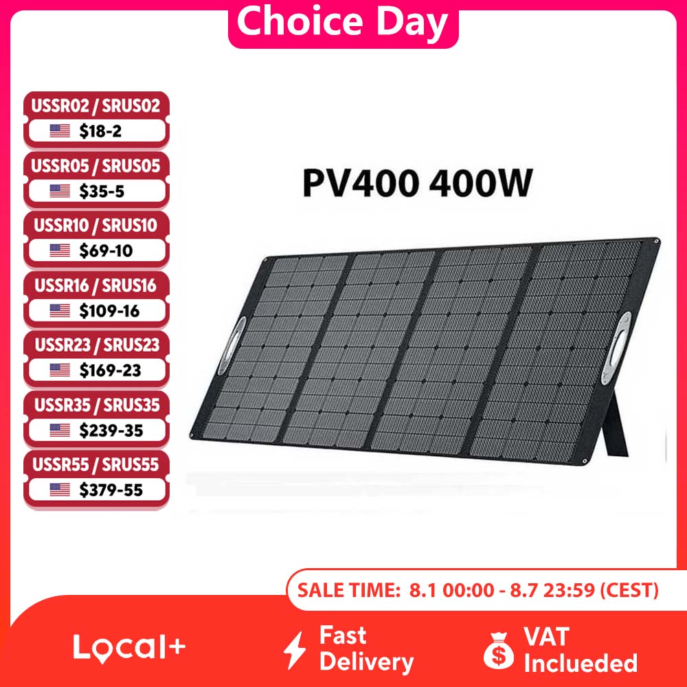 Rv Solar Kit 400W - OUKITEL PV400 ポータブルソーラーパネル 400W ポータブル電源、ソーラー発電機 P2001、RV、キャンプ、電源用折りたたみ式ソーラーチャージャー