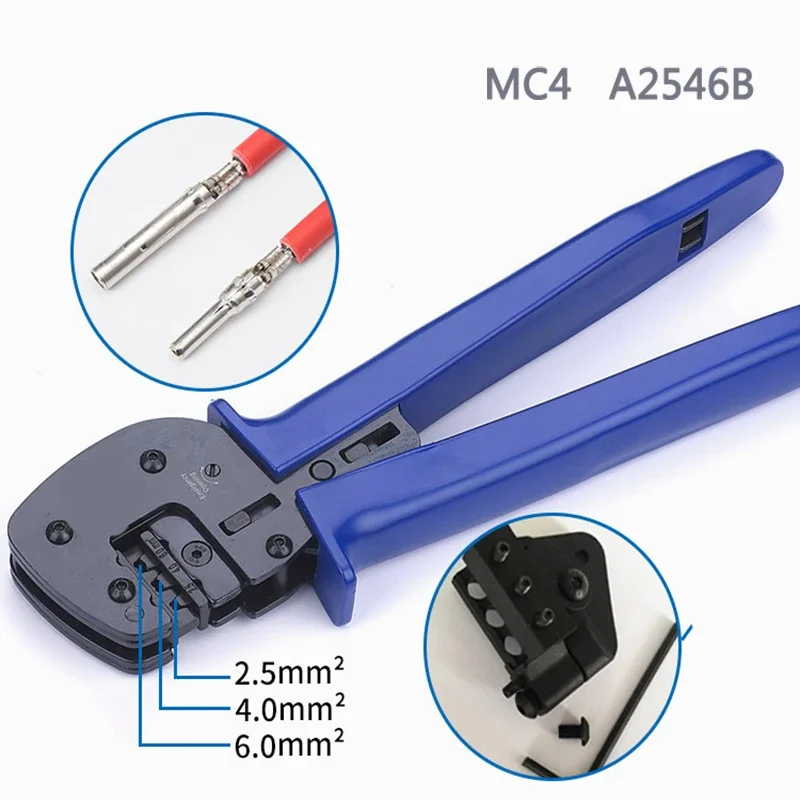 Mc4 Crimping Tool - A-2546B ソーラーPVコネクタ圧着ペンチ ラチェット式圧着工具 MC4コネクタ用圧着工具