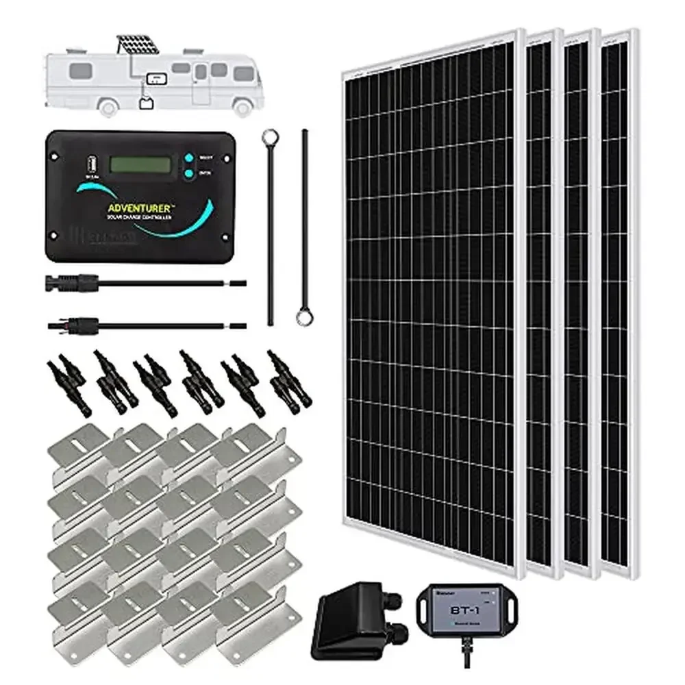 -ソーラー RV キットオフグリッド 400W 単結晶パネル - Rv Solar Kit 400W のレビューと価格