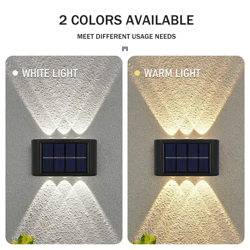 LEDソーラーライト 屋外防水 ソーラーウォールランプ 上下 - Renewable Energy Solar のレビューと価格
