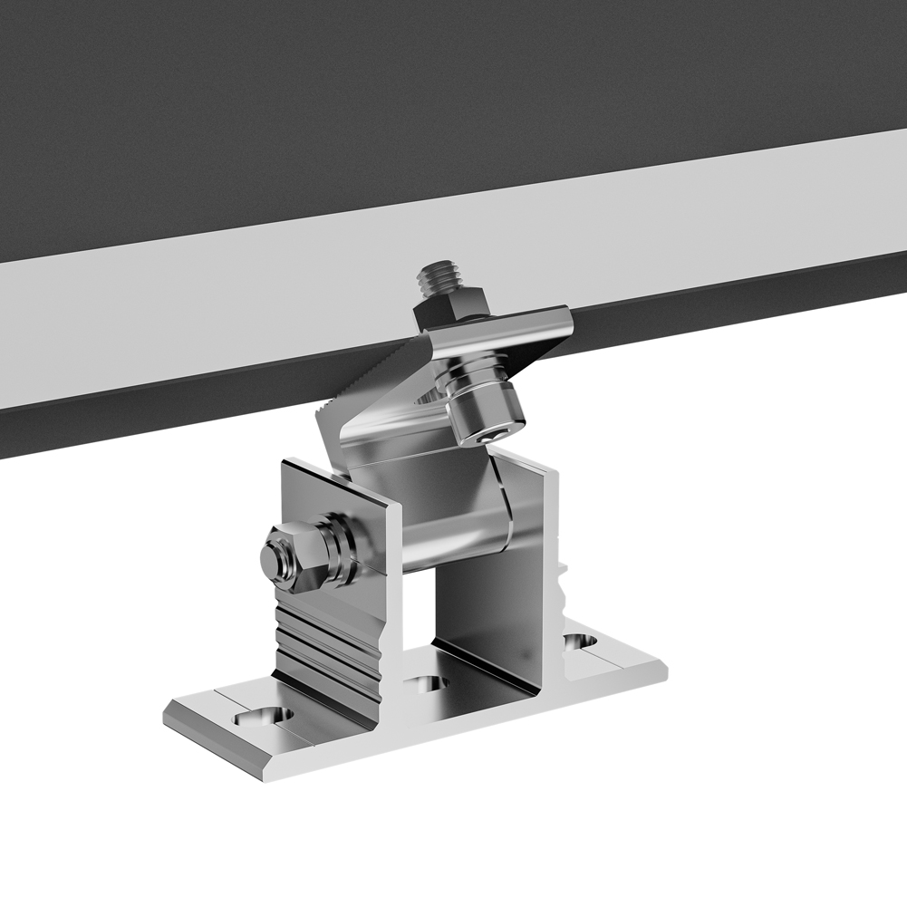 ソーラーパネル傾斜ブラケットアルミ合金ソーラーホルダーエンド - Solar Panel Tilt Mount のレビューと価格