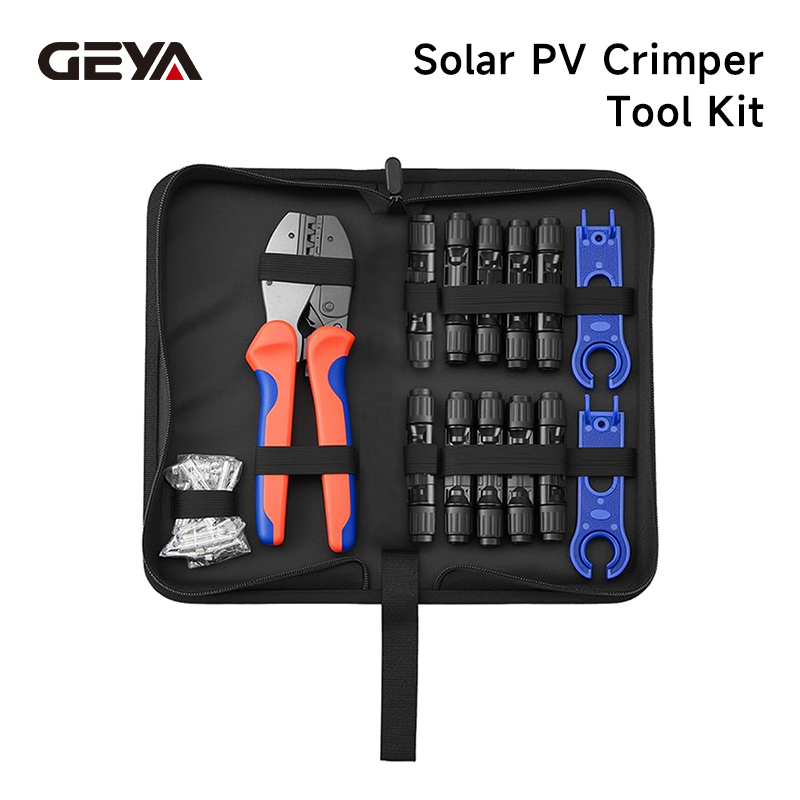 太陽光発電圧着ペンチツールキットレンチ10個入り1000V  - Mc4 Crimping Tool のレビューと価格
