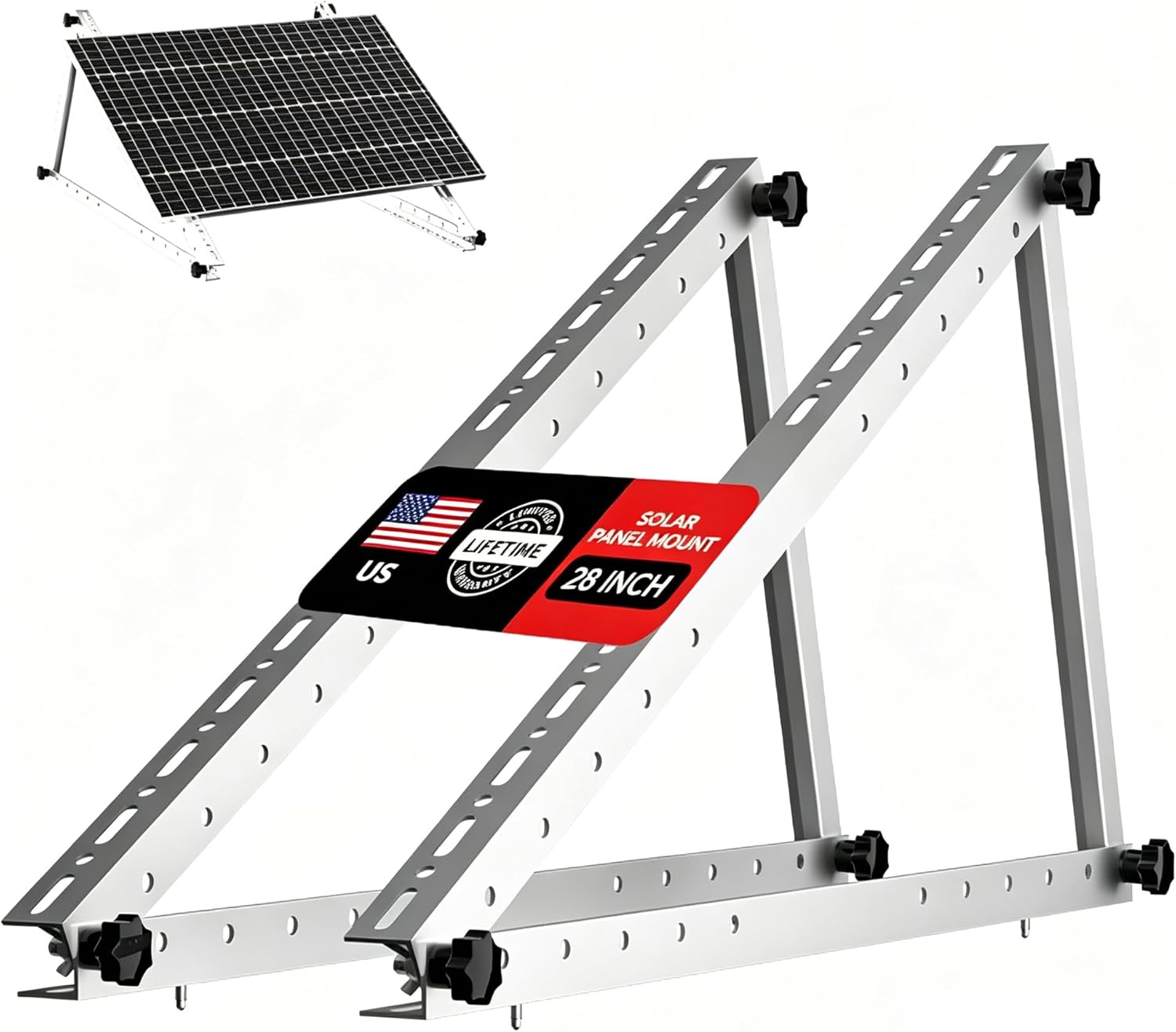1個入りプレミアム28インチソーラーチルトマウントブラケット - Solar Panel Tilt Mount のレビューと価格