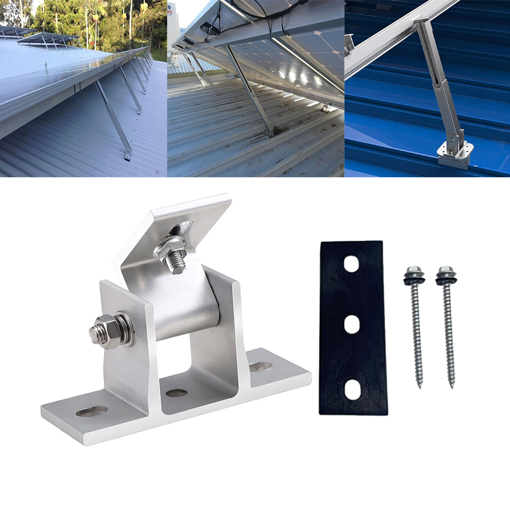 2個入り アルミ製ソーラーパネルブラケット ドリル不要マウン - Solar Panel Tilt Mount のレビューと価格