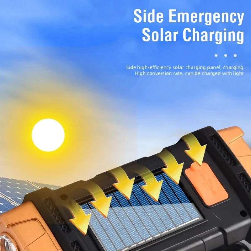 ポータブル強力な USB 充電式懐中電灯ソーラー LED ラ - Renewable Energy Solar のレビューと価格