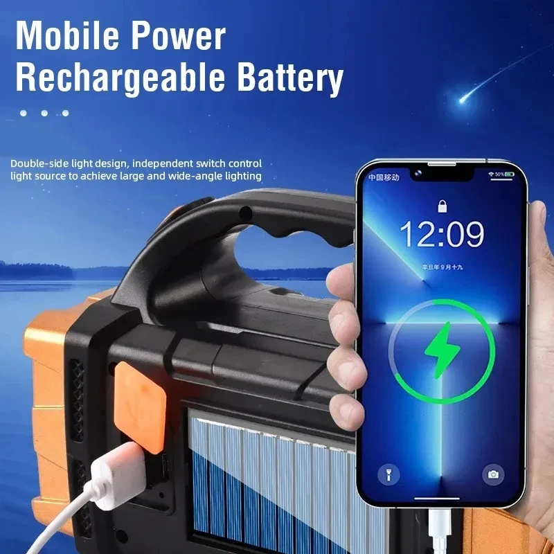 ポータブル強力な USB 充電式懐中電灯ソーラー LED ラ - Renewable Energy Solar のレビューと価格