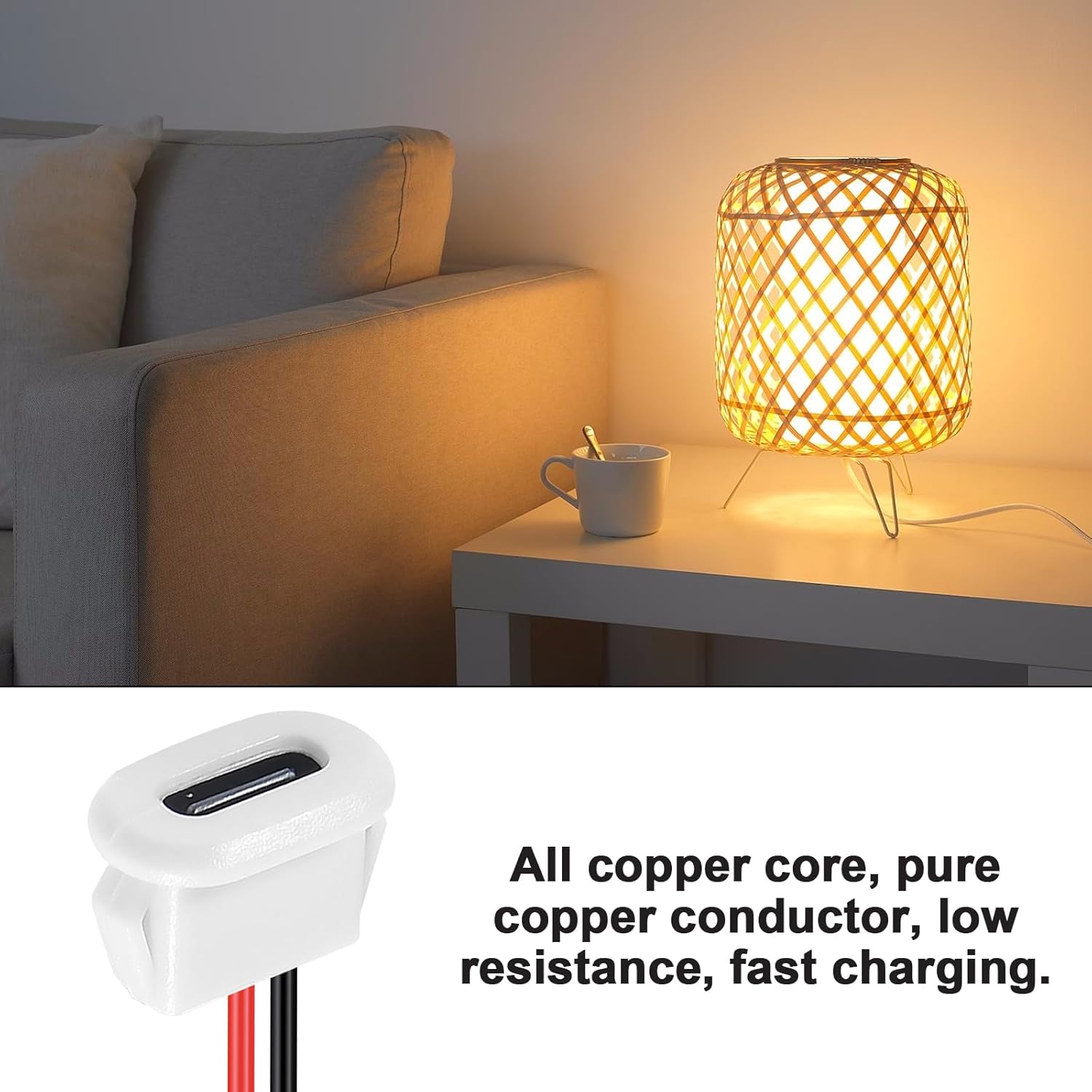 8個入り USB電源コネクタ USB-Cプラグ - 2ピン裸 - Cable Gland Waterproof のレビューと価格
