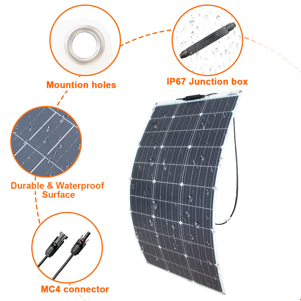 ソーラーパネルキット 100W 200W 300W 400W - Rv Solar Kit 400W のレビューと価格