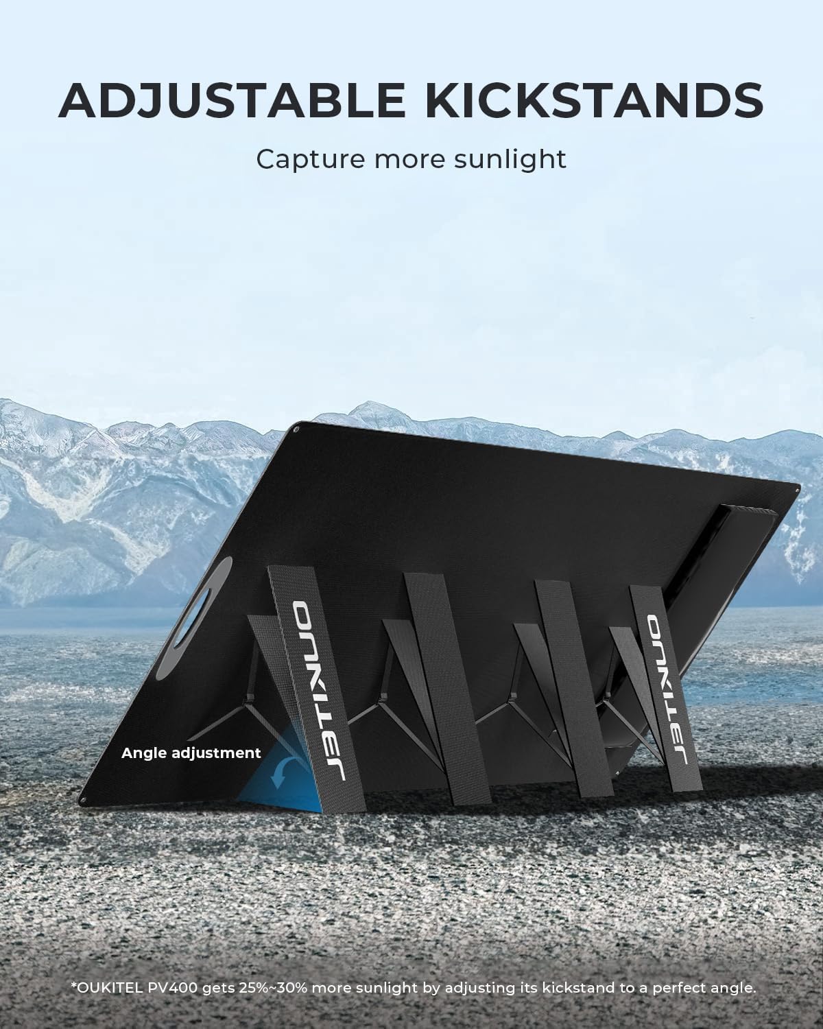OUKITEL PV400 ポータブルソーラーパネル 400 - Rv Solar Kit 400W のレビューと価格