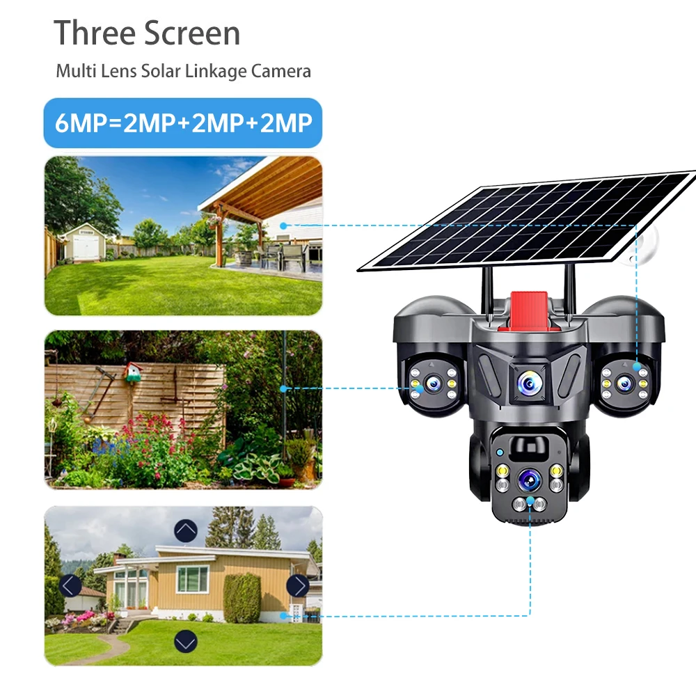 KERUI 屋外PTZ 6MP 4G SIM WIFI ソー - Solar Panel Tilt Mount のレビューと価格