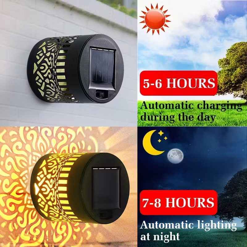 ソーラーLEDウォールライトマンダラプロジェクションランタン - Renewable Energy Solar のレビューと価格