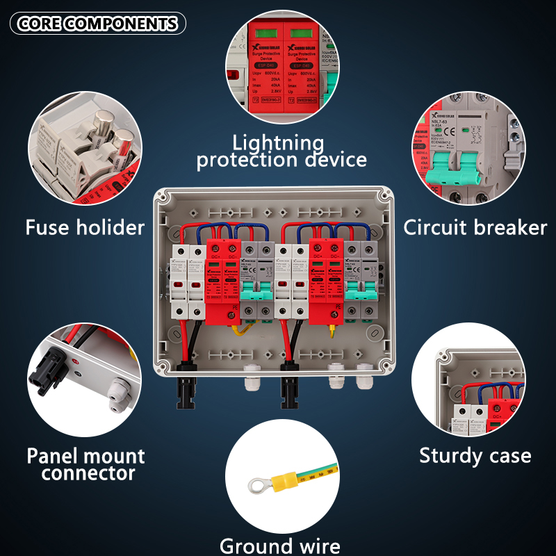 全銅線PVコンビナーボックス 600V 2入力2出力 DCソ - Renewable Energy Solar のレビューと価格