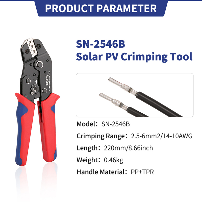 SN-2546B 太陽光発電コネクタプライヤー圧着工具セット - Mc4 Crimping Tool のレビューと価格